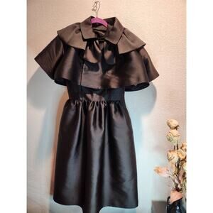 DSquared2 "Little Black Dress" with Open Back and‎ Cape  set made in Italy